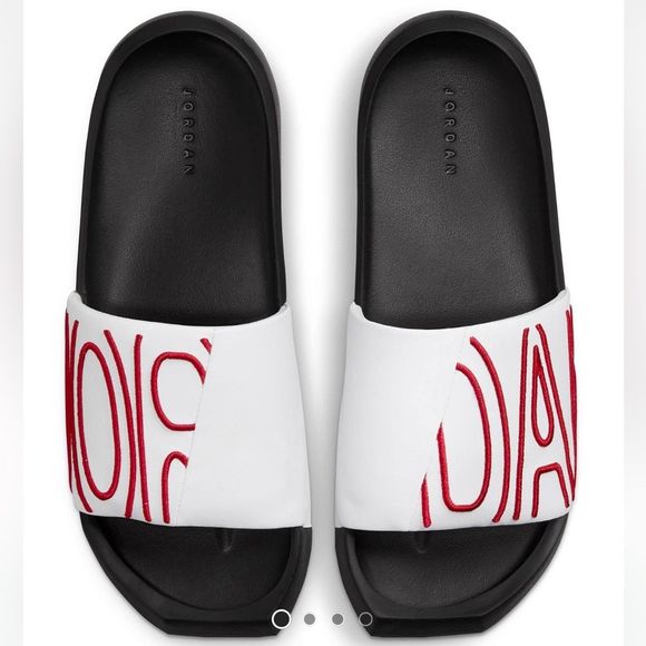 Jordan Shoes - NEW WMNS Jordan Nola Slide in white/gym red black